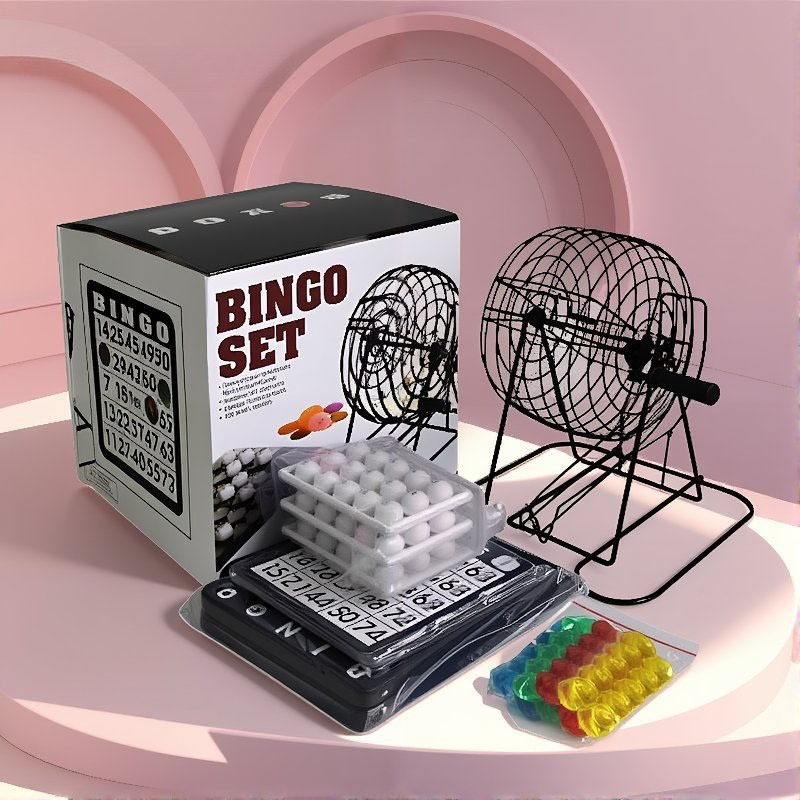 Party Games Large Groups - Steel Bingo Game Cage Set Bingo
