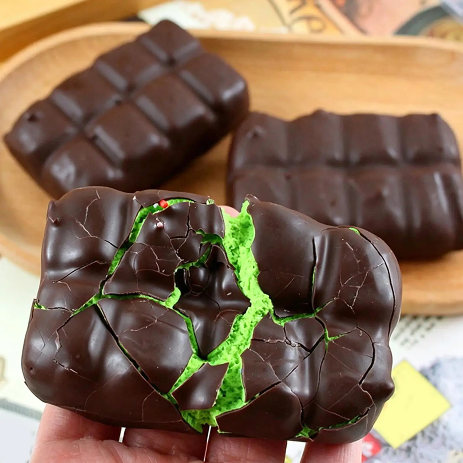 Party Games Crazy - Chocolate Squishy Squeeze Toy Crispy Chocolate