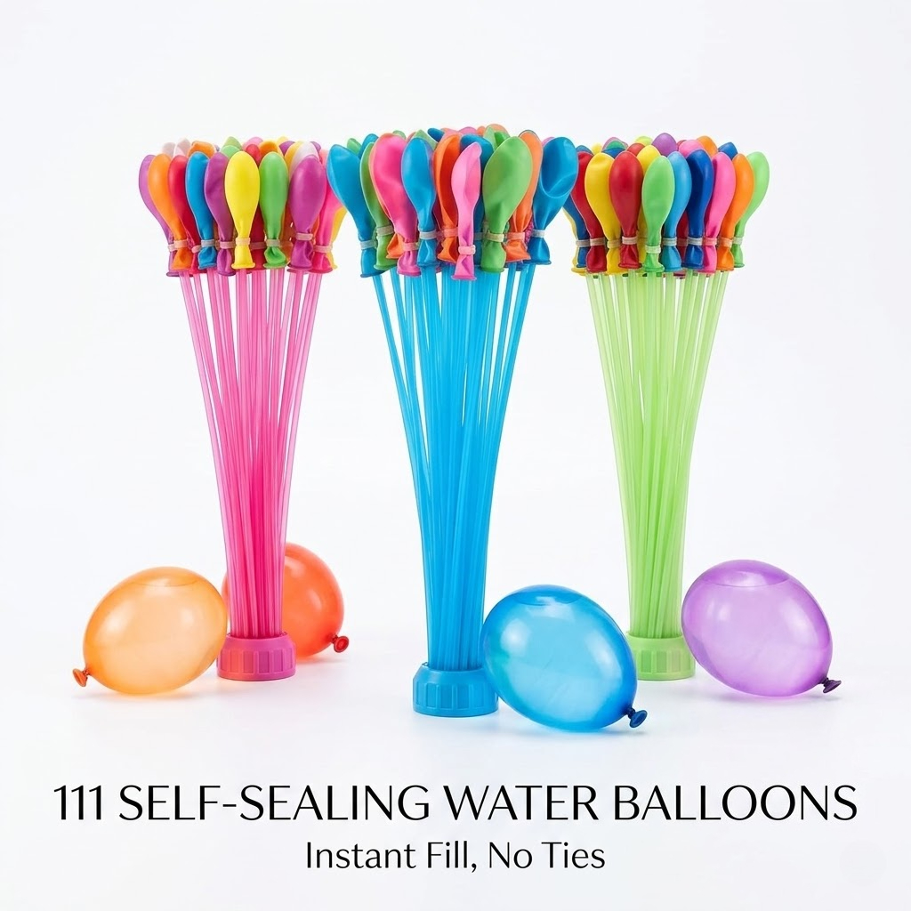 111Pcs Quick Fill Water Balloo - Party Games Bomb recension och pris