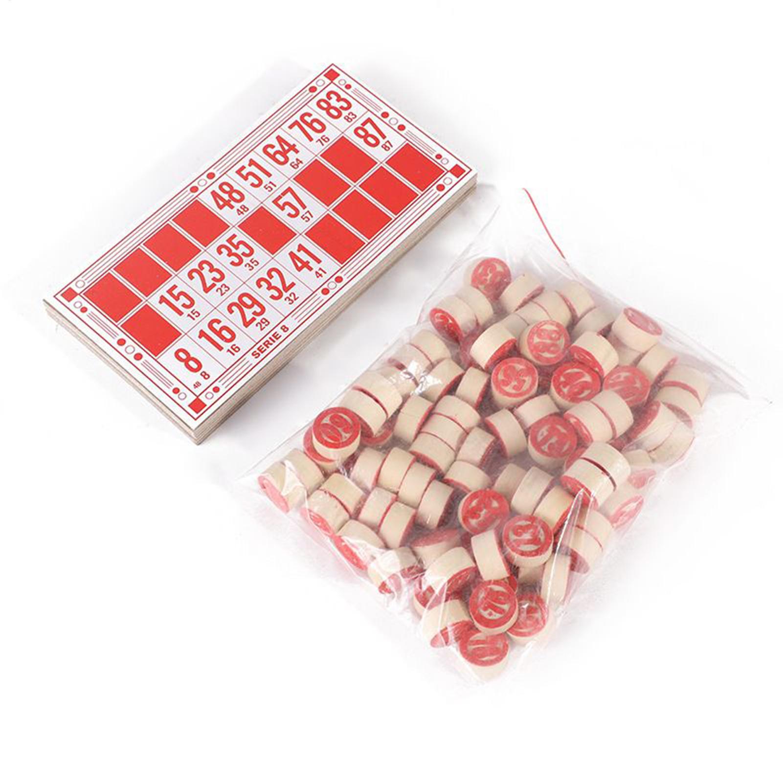 Bingo Set Funny Vintage Wooden - Party Games Large Groups recension och pris