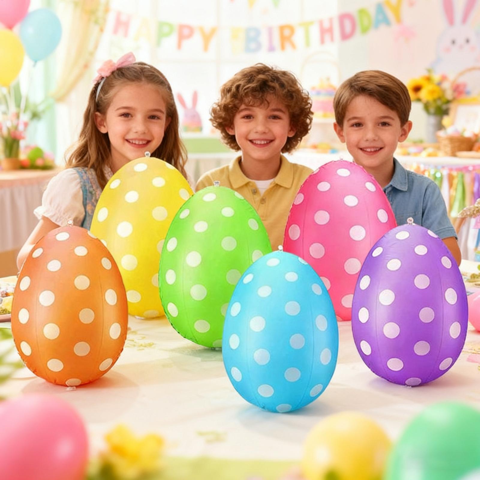 Inflatable Easter Eggs 6Pcs/se - Party Games Easter Egg recension och pris