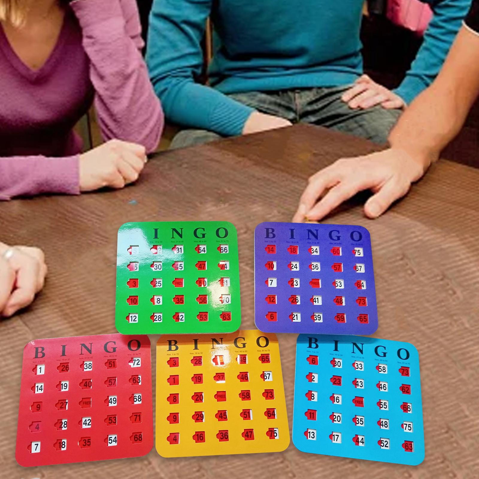 5 Pieces Bingo Game Cards Larg - Party Games Large Groups recension och pris