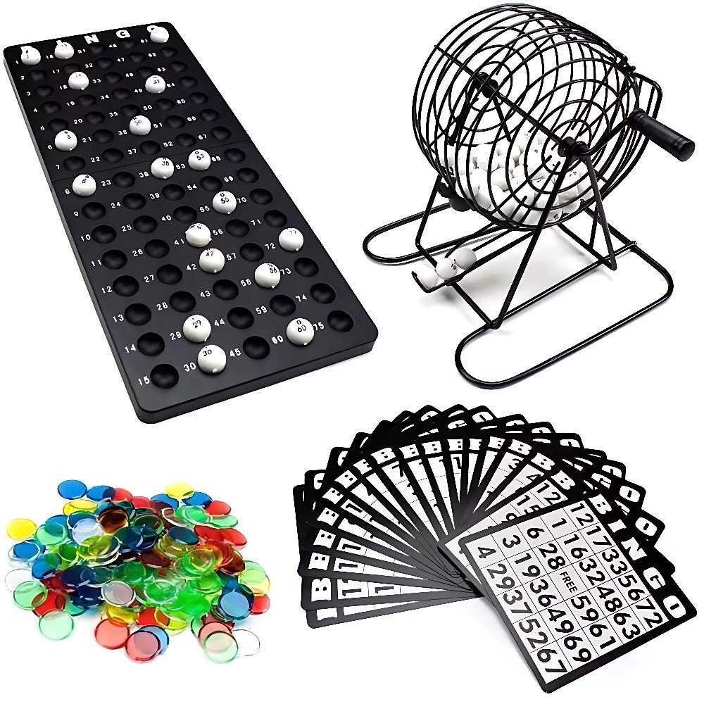 Steel Bingo Game Cage Set Bing - Party Games Large Groups recension och pris