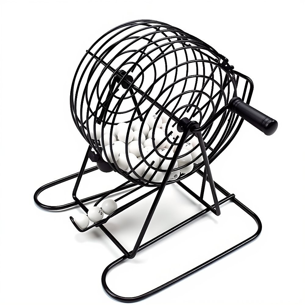 Steel Bingo Game Cage Set Bing - Party Games Large Groups recension och pris