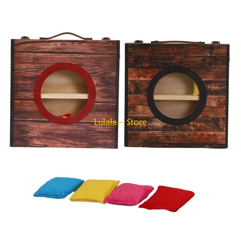 Y4QA Cornholes Game Set with 4 - Cornhole Board Set recension och pris