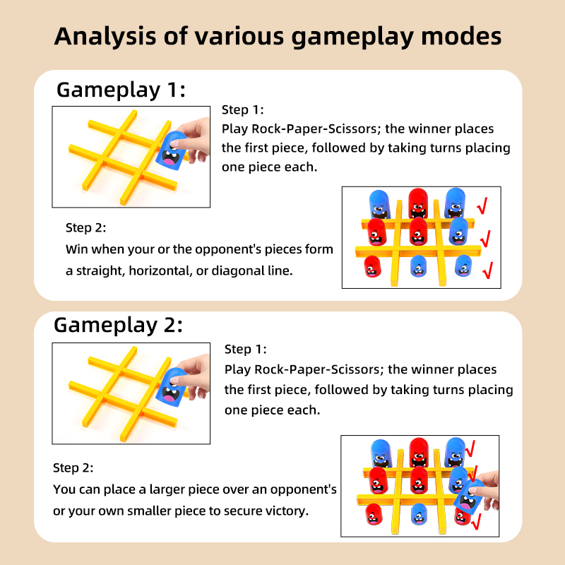 Funny Table Board Games Tic Ta - Tic Tac Toe Giant recension och pris