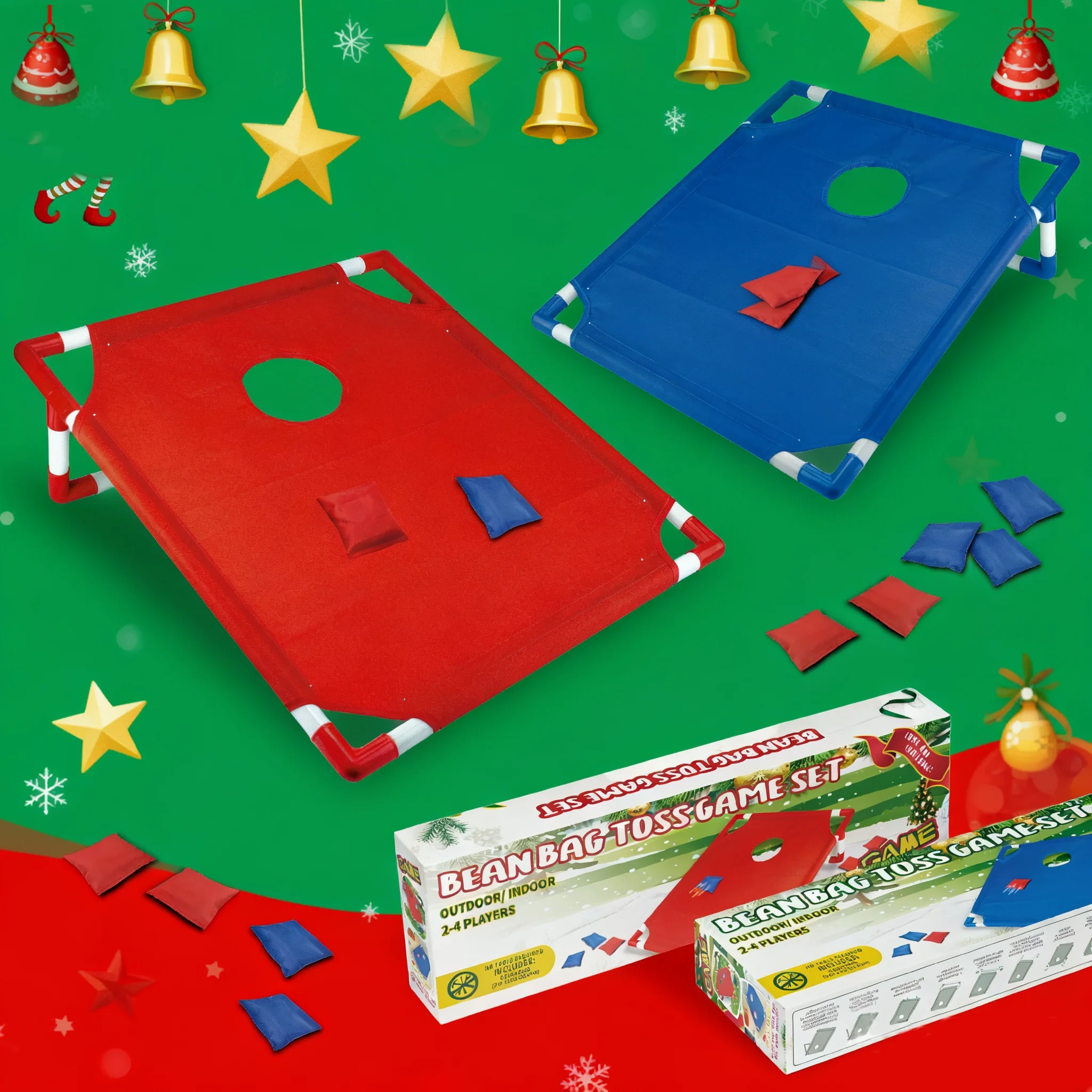 Portable Cornhole Game Set wit - Cornhole Board Set recension och pris