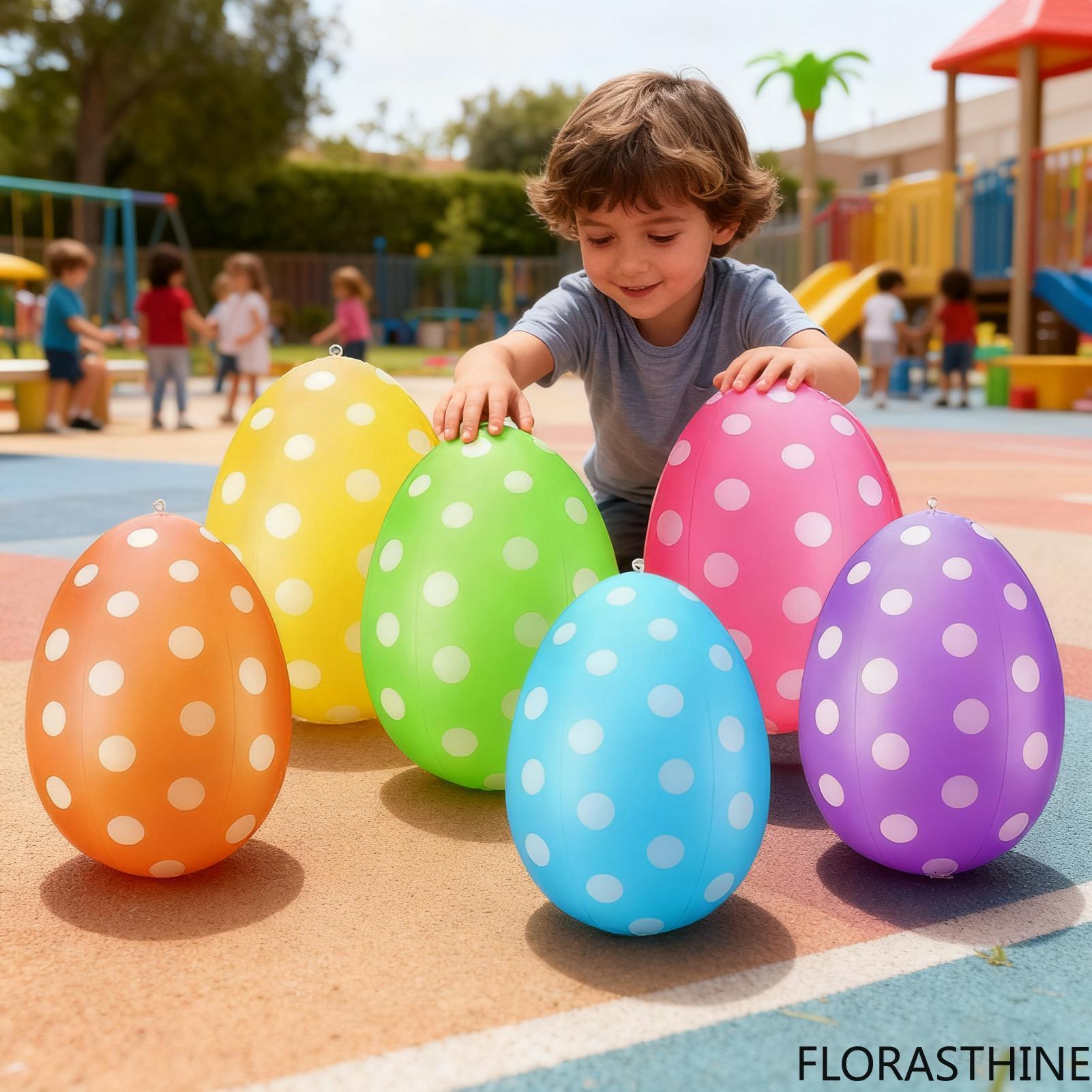 6Pcs Inflatable Easter Eggs /s - Party Games Easter Egg recension och pris