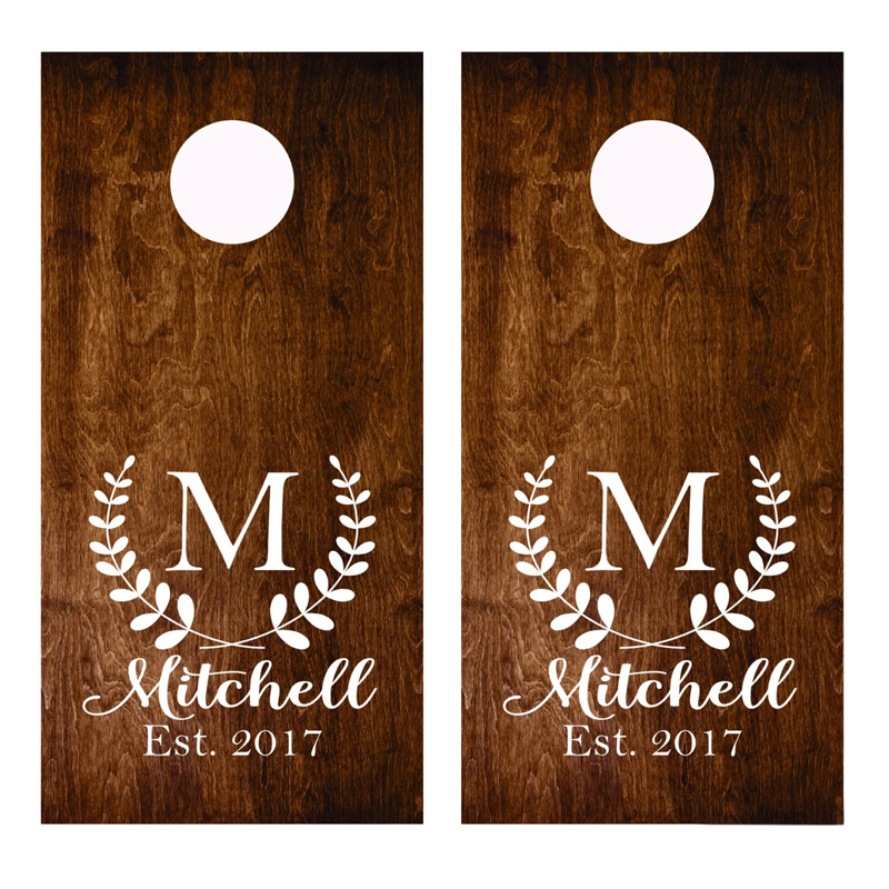 Wedding Party Decor Sign Stick - Cornhole Board Set recension och pris
