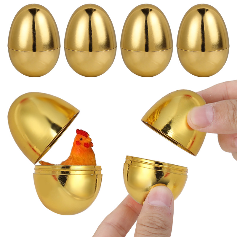6PCS Golden Easter Eggs Plasti - Party Games Easter Egg recension och pris