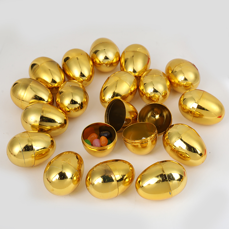 6PCS Golden Easter Eggs Plasti - Party Games Easter Egg recension och pris