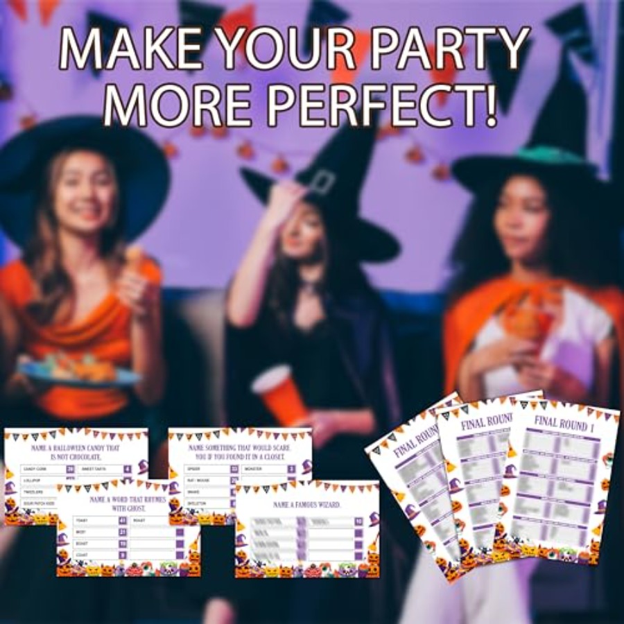 Halloween Friendly Feud Game,  - Party Games Large Groups recension och pris
