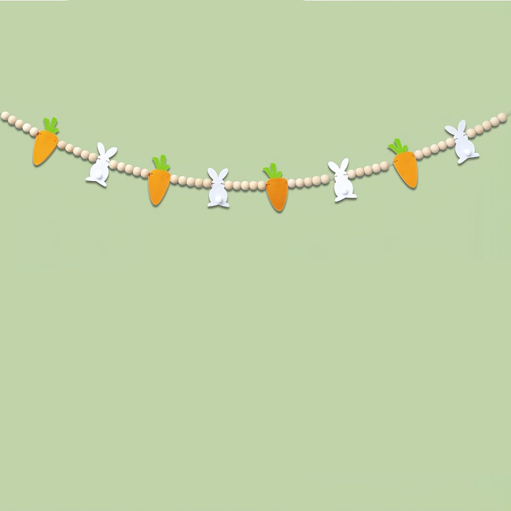 Bunny rabbit Carrot Garland ha - Party Games Easter Egg recension och pris