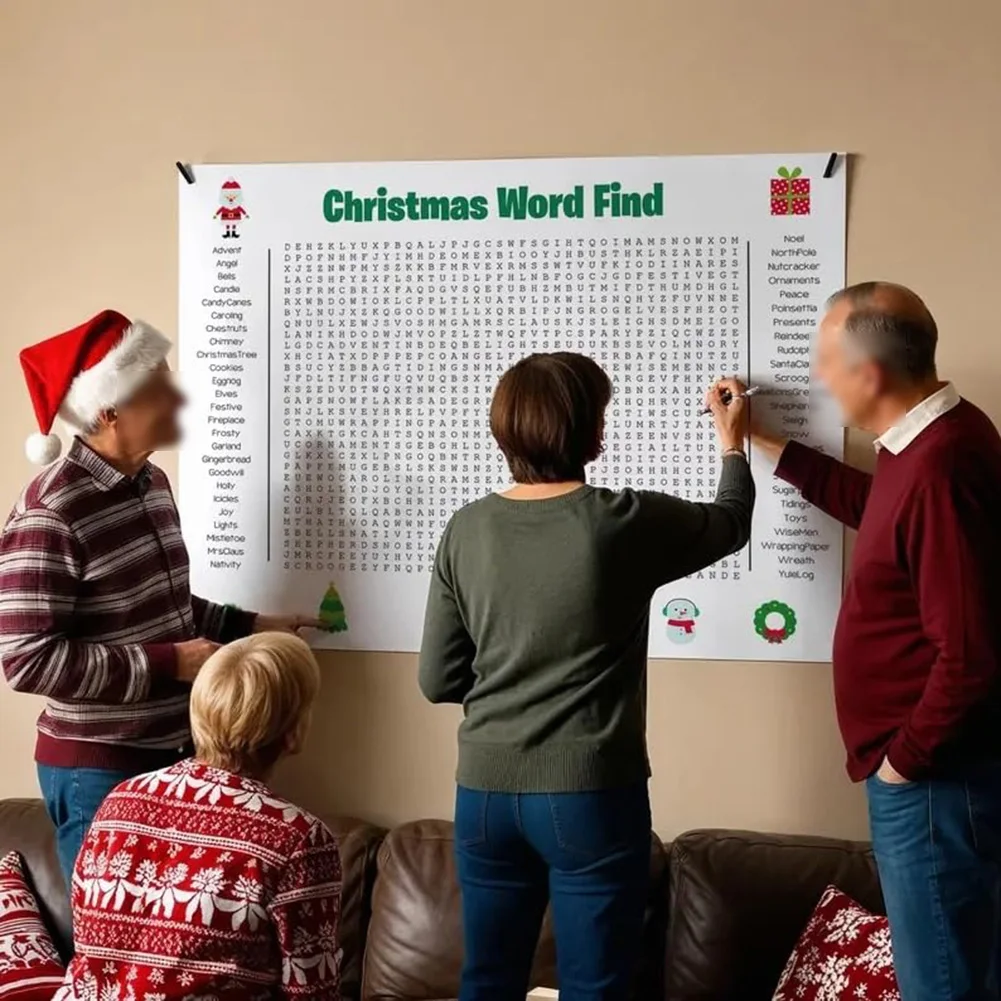 Large Christmas Word Search Po - Party Games Large Groups recension och pris