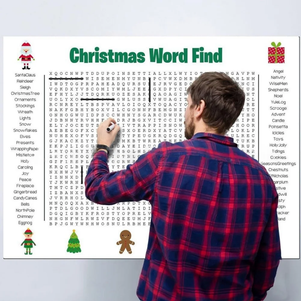 Large Christmas Word Search Po - Party Games Large Groups recension och pris