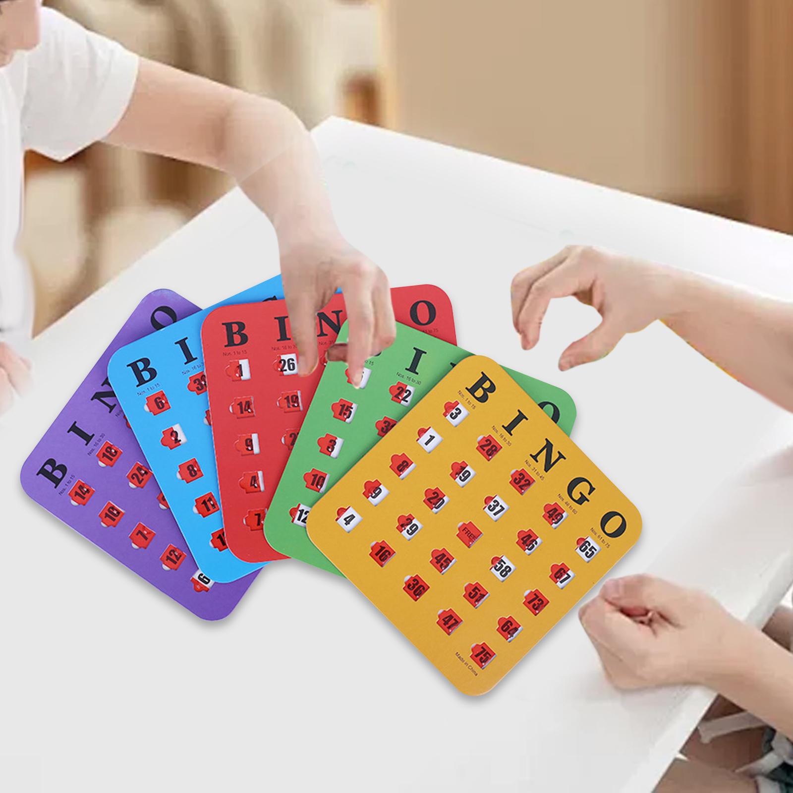 5 Pieces Large Print Bingo Car - Party Games Large Groups recension och pris
