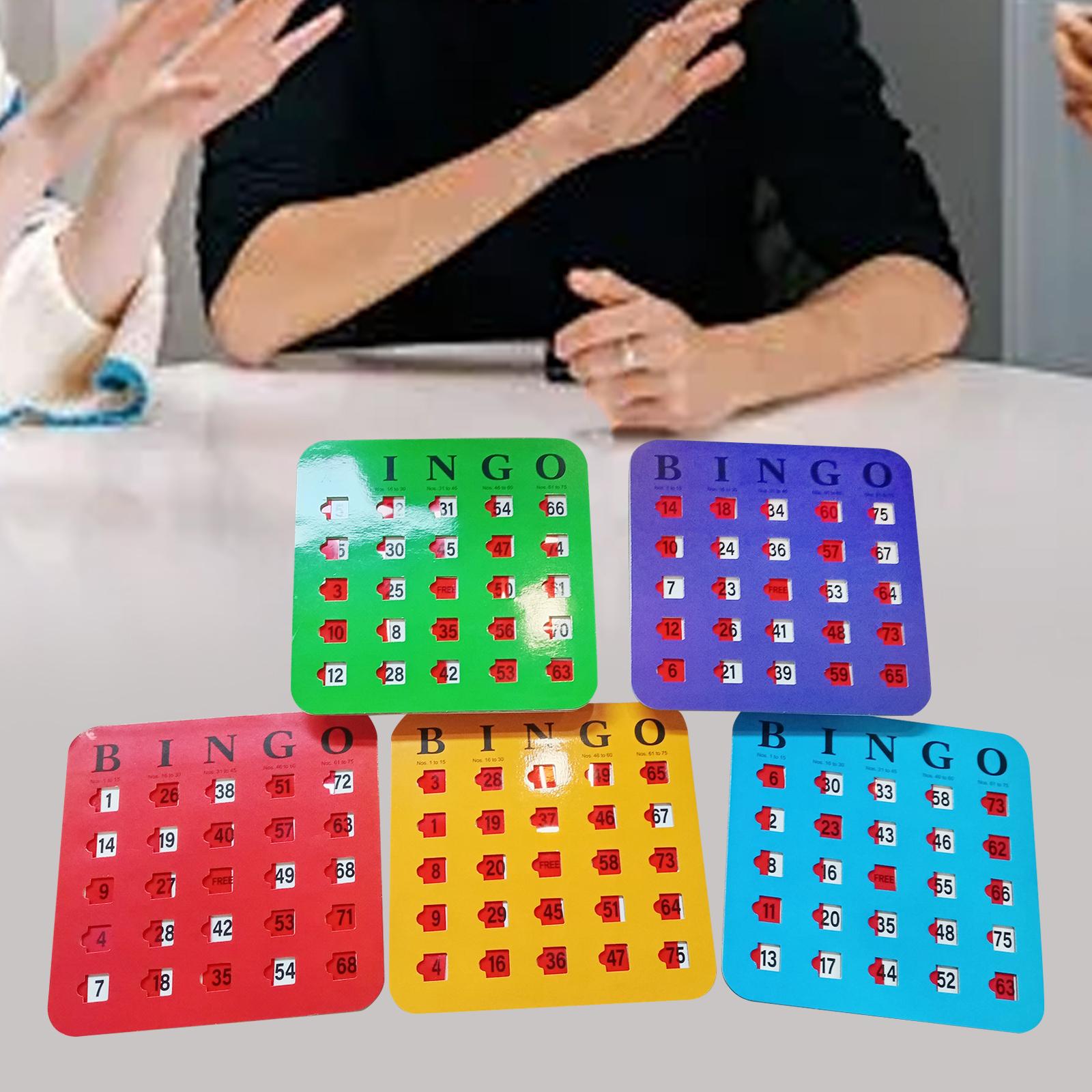 5 Pieces Large Print Bingo Car - Party Games Large Groups recension och pris