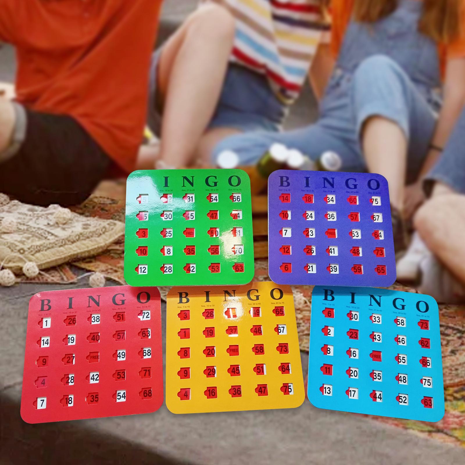 5 Pieces Large Print Bingo Car - Party Games Large Groups recension och pris