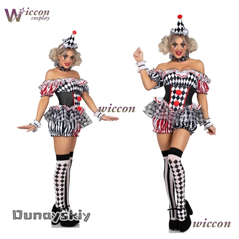 Women Clown Cosplay Costume Ci - Party Games Online Free recension och pris