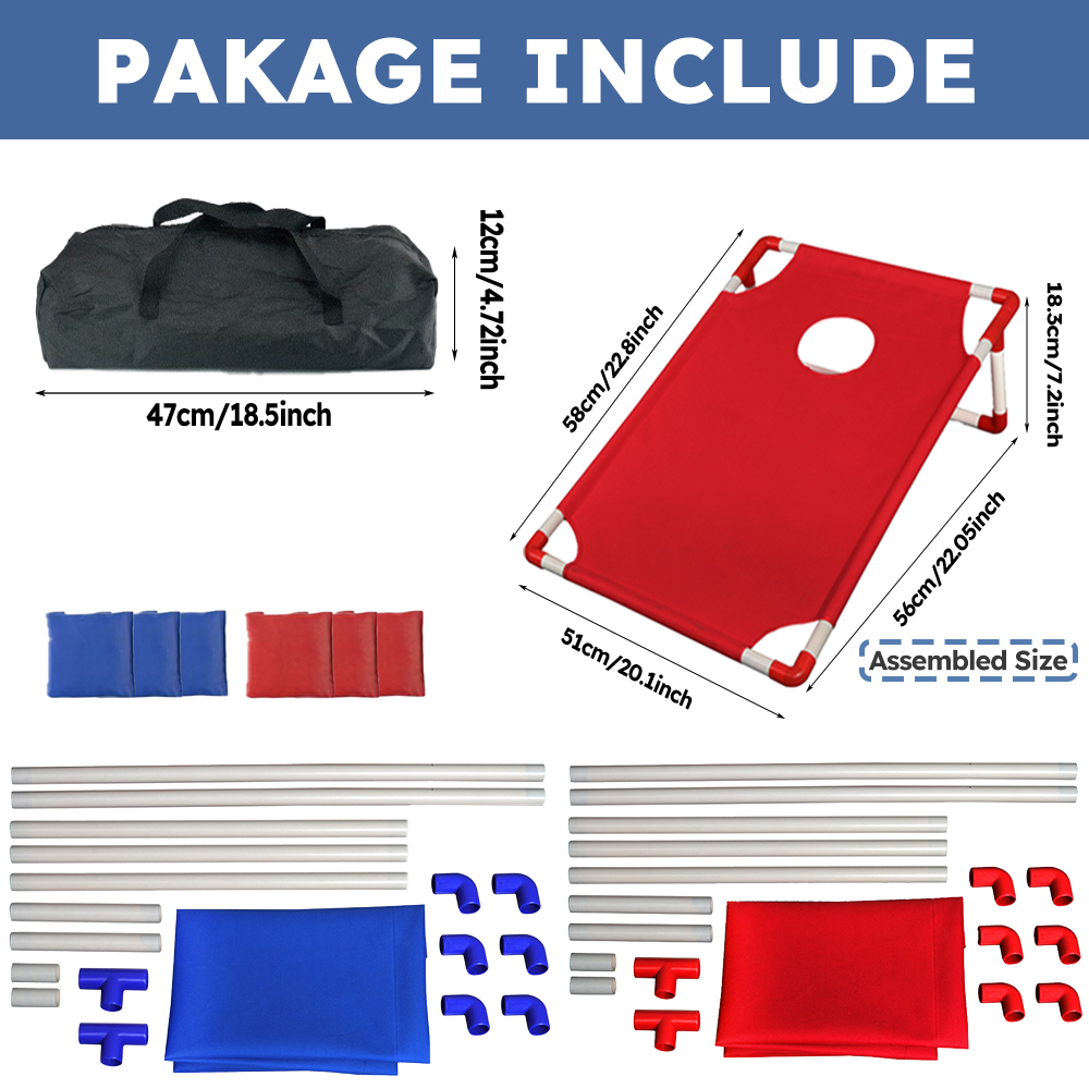 9pcs Scoring Portable Cornhole - Cornhole Board Set recension och pris