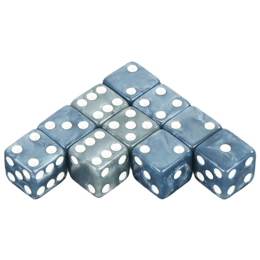 Marble Effect Dice 10pc/set 12 - Party Games Gamecube recension och pris