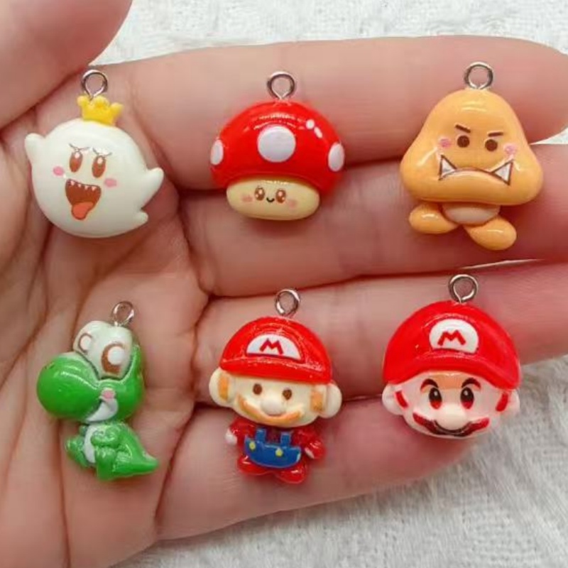 10pcs resin cartoon pendant, D - Party Games Crazy recension och pris