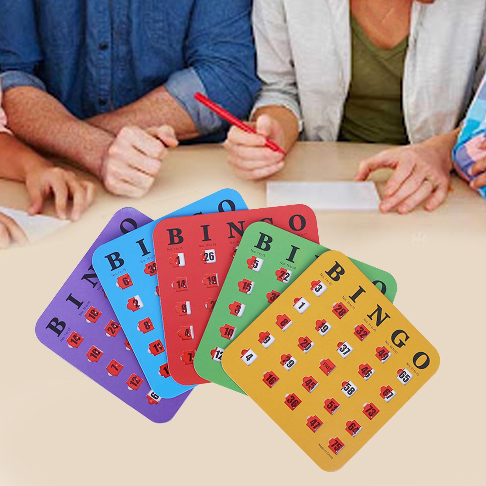 5 Pieces Large Print Bingo Car - Party Games Large Groups recension och pris